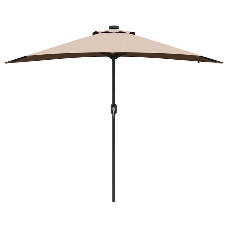 Market Parasol, 223cm H x 150cm W x 150cm D, Taupe