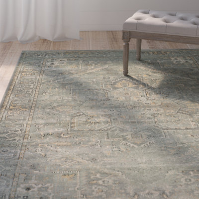 Batchtown Oriental Cotton Hand Woven Area Rug