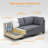 Marmie 88.6" Upholstered Modular Sectional-456117463