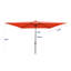 Parasol rectangulaire pour l'extérieur avec 26 lumières solaires et manivelle avec patio de 10 pi x 6,5 pi-787760338