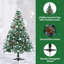 4.92' H Lighted Artificial Christmas Tree