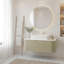 Meuble-lavabo flottant mural 36 po avec lavabo rectangulaire en céramique blanc et tiroir-632713471