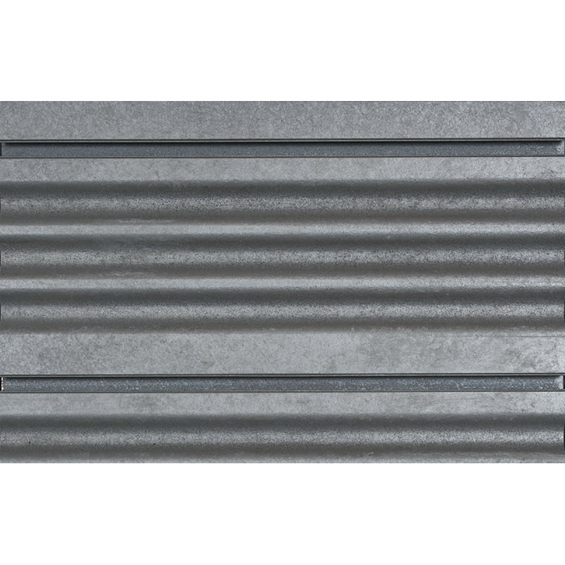 Corrugated Metal Textured Slatwall - Galvanized (24" H x 48" L Panels)
