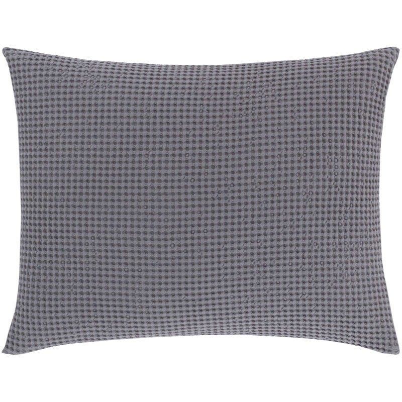Bubble Matelasse Sham, Standard, Gray