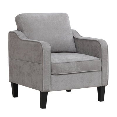 Mid-Century Accent Chairs Featuring Removable Cushions