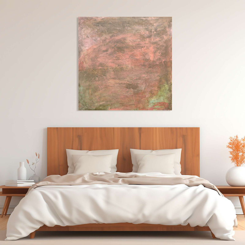 Abstract Painting: Horizon Of Light I - Wrapped Canvas Print, 90cm H x 90cm W