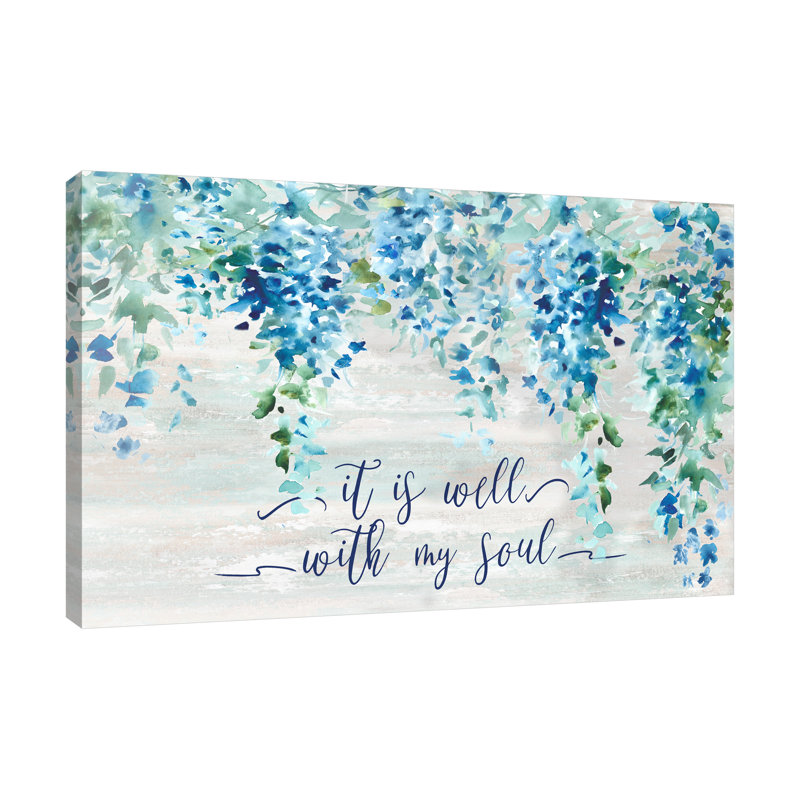 It Is Well with My Soul 1 Piece Wrapped Canvas Painting, 71 cm H x 107 cm W