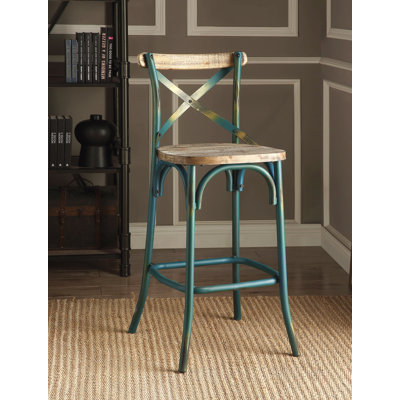 Bar Stool With Cross Back