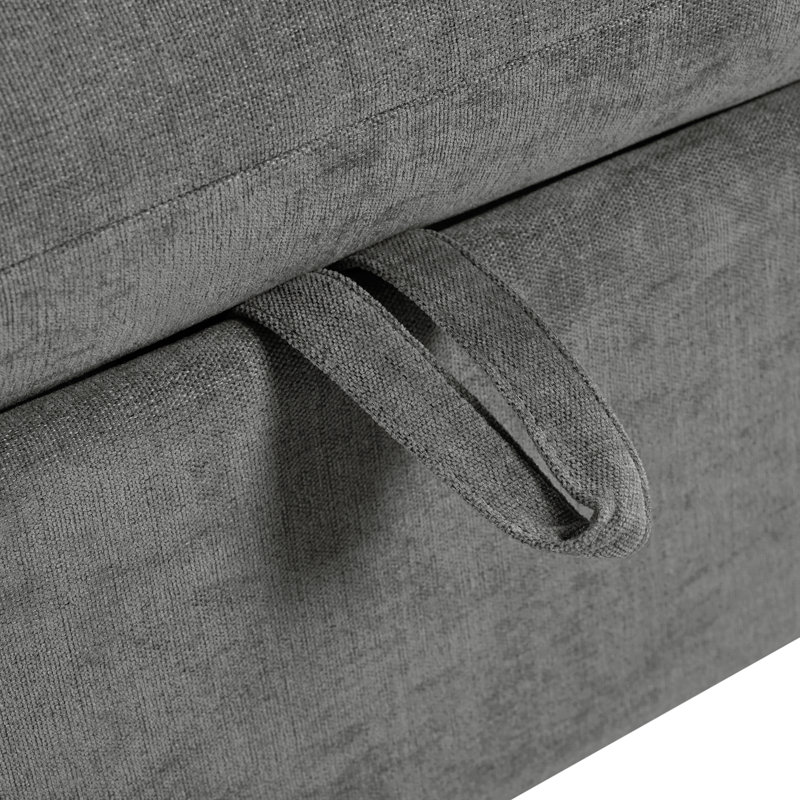 Canapé d'angle modulaire en U avec deux repose-pieds, idéal pour les salons, les bureaux, les cinémas maison et plus