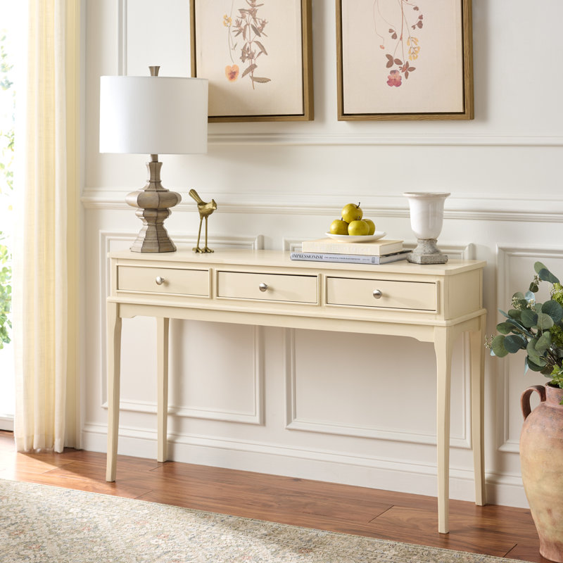 Console 3 tiroirs Opal, Distressed White