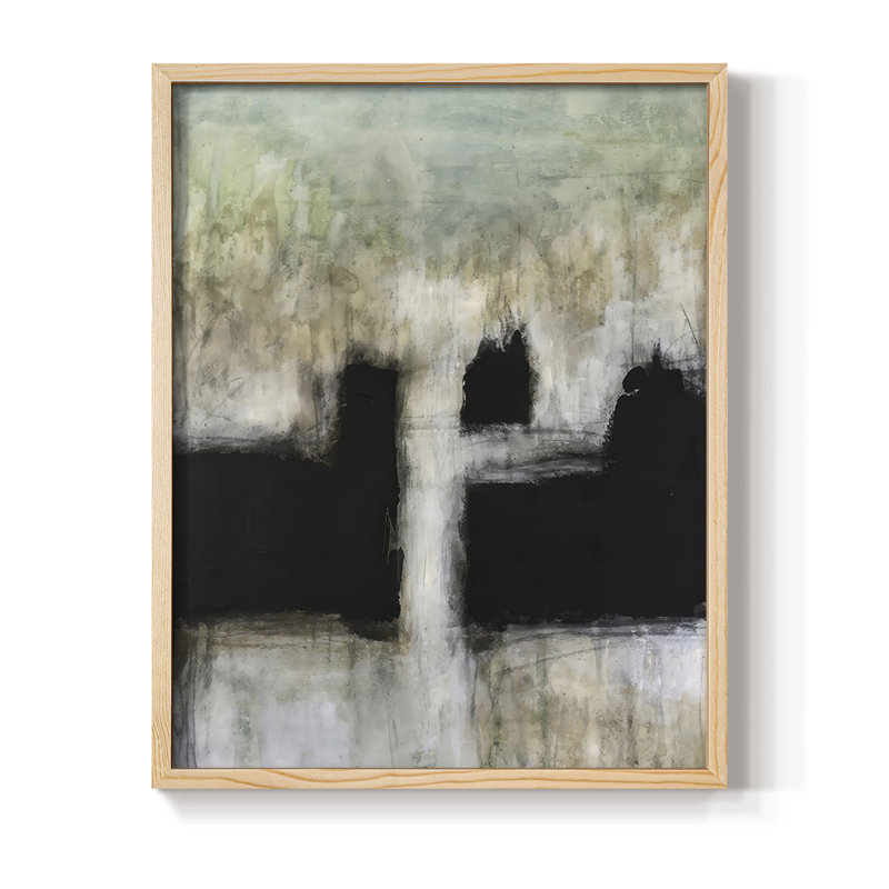 Reproduction encadrée Penumbra III - bois massif, Naturel, H 11 po x l 9 po
