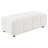 Creager Boucle Upholstered Rectangular Ottoman Off White