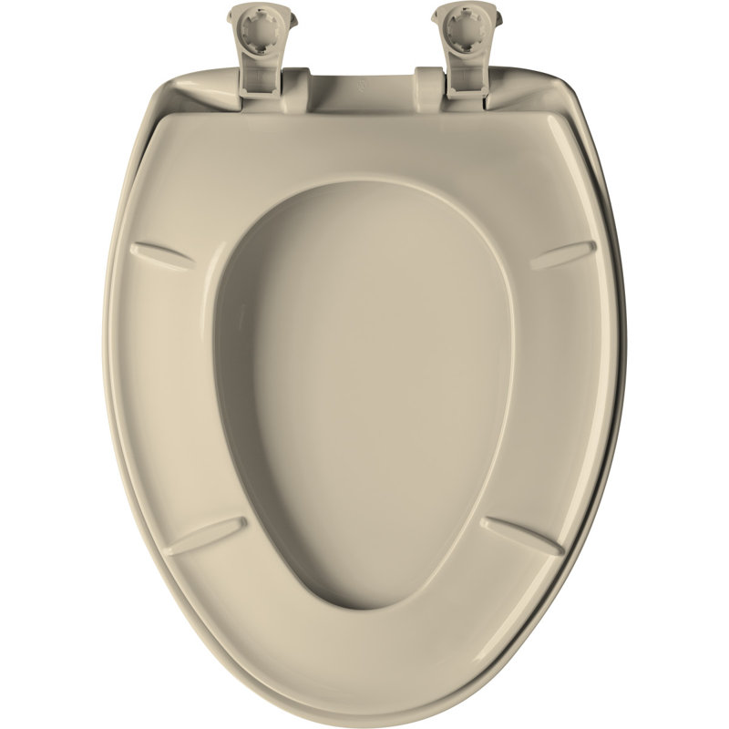 Siège de toilette allongé en plastique, Floraison désertique