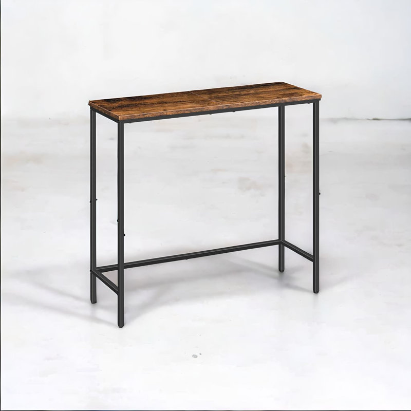 Bystrc Rustic Industrial Wooden Console Table with Storage Shelf Living Room Entyrway Furniture