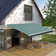 Dakota Fields Polyester Green Cover Retractable Patio Awning