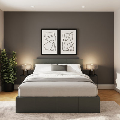 Basso Upholstered Ottoman Storage Bed