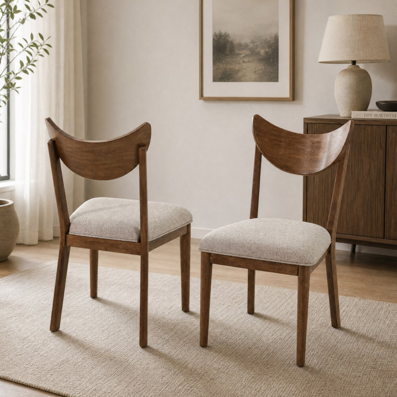 Chaises d'appoint rembourrées avec dossier moderne Bugrane