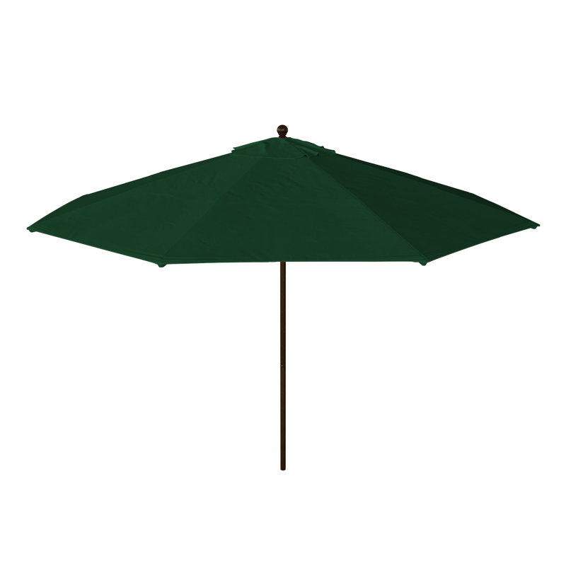 Parasol de patio commercial en bronze 11 pi avec olives en vert olive, Vert