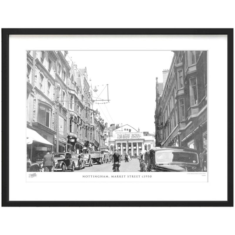 Nottingham, Market Street C1950 - Single Picture Frame Print, 40cm H x 50cm W x 2.3cm D