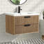 Ensemble de meuble-lavabo mural simple 30 po Anelie-65710351-105785123