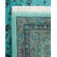 Tapis bleu noué à la main de conception unique Holsworth - bleu