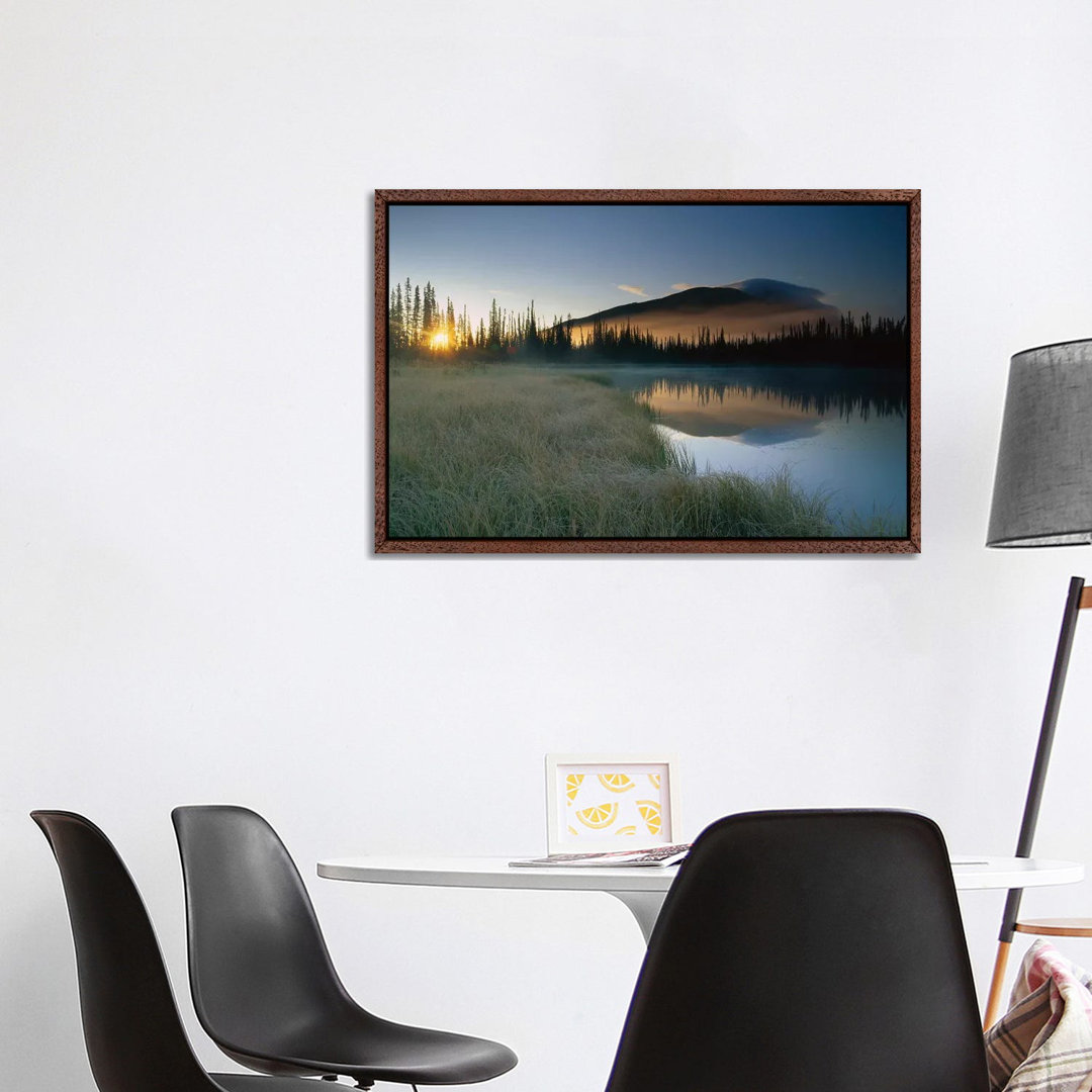 Pond Reflecting Nisling Range, Yukon Territory, Canada von Tim Fitzharris - Gallery-Wrapped Canvas Giclée on Canvas