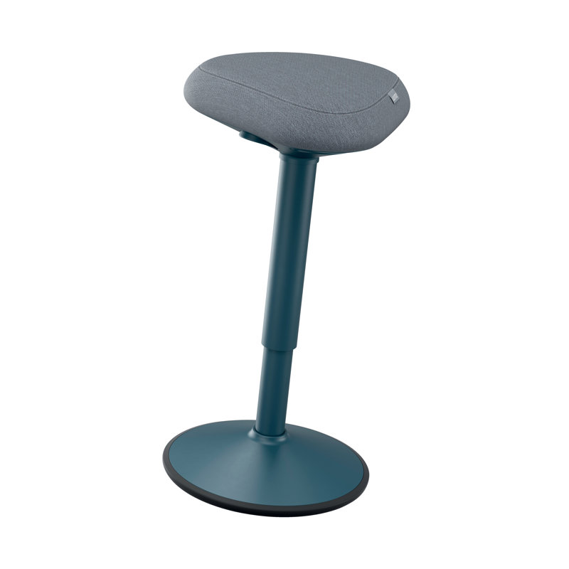 Adjustable Height Active Stool, Matte Blue