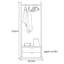 Portemanteaux double tiroir en bois massif