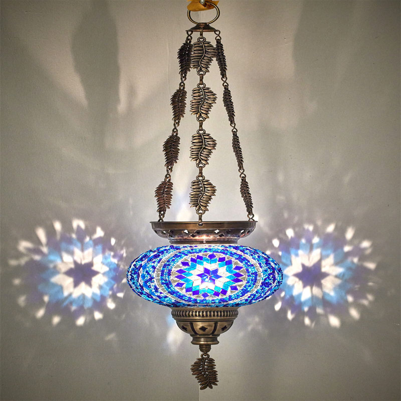 Metal Tealight Holder, Blue