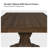 Vitti Farmhouse  Rectangular 86'' L x 38''W Trestle Dining Table  Solid Wood Desktop With 2 Drawers-93602425