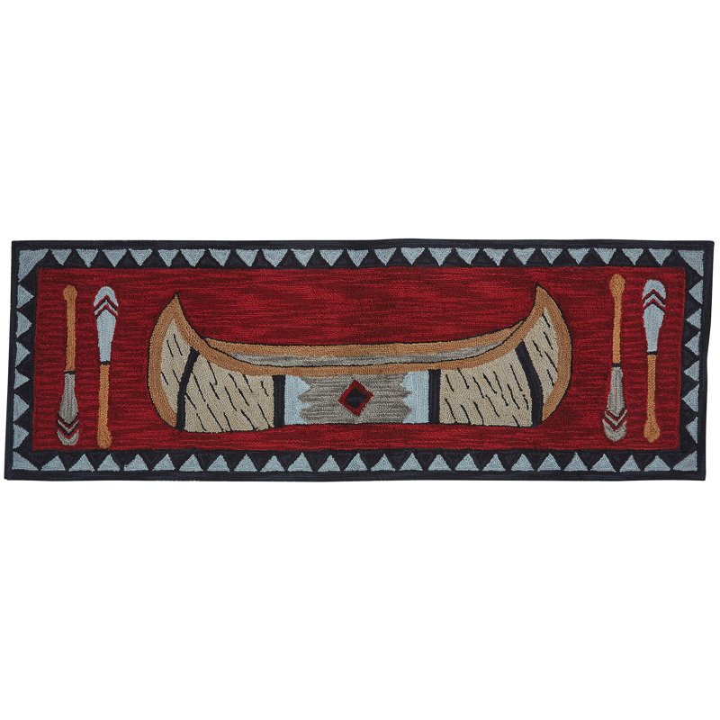 Tapis crocheté Wilderness Canoe