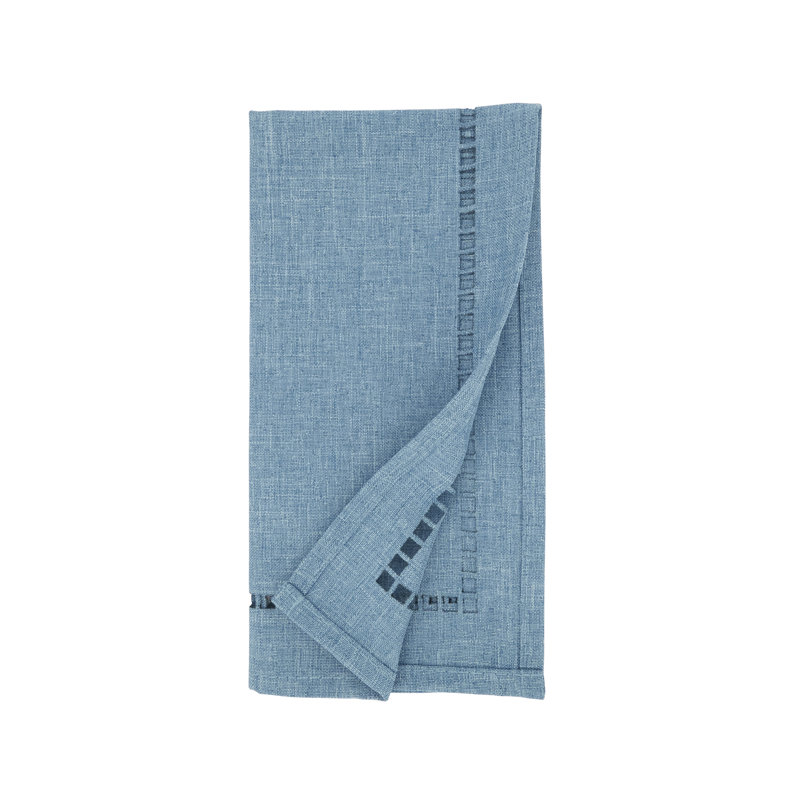 Laser-Cut Hemstitch Napkin (Set of 4), Blue