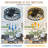 19'' Modern Flush Mount Ceiling Fan with Light and Remote, Reversible DC Motor, Caged Low Profile Fandelier fot Bedrooms