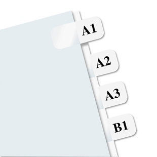 Redi-Tag® Printable Laser Index Tabs Plastic File Tab Labels