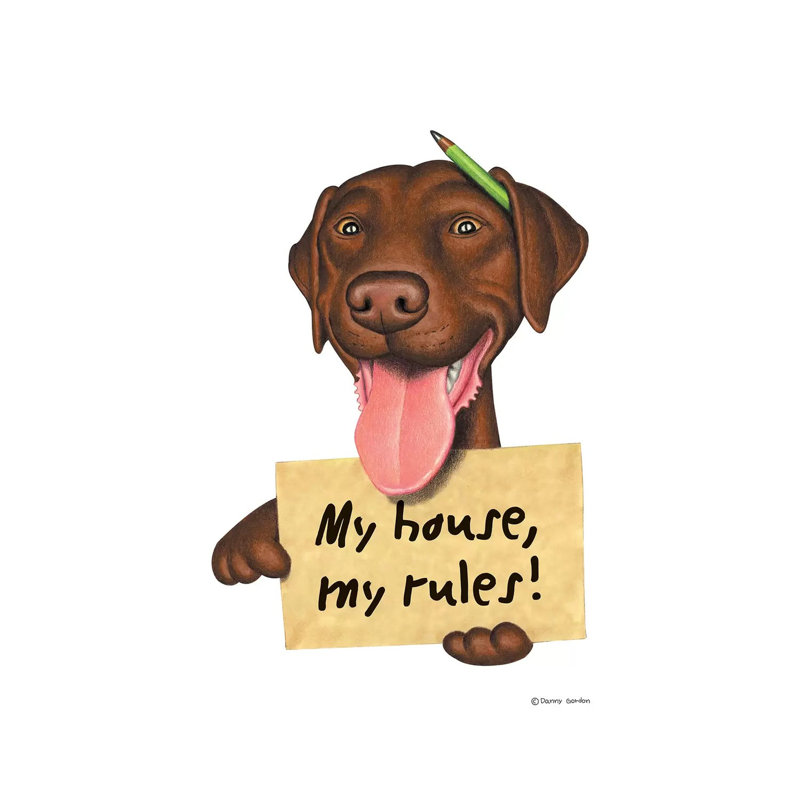 Labrador Retriever My House, H 40 po x l 26 po x P 1,5 po