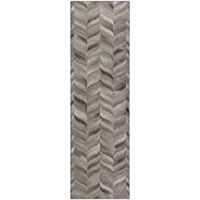 Premium Machine Washable Lewes AMF106 Gray Rug