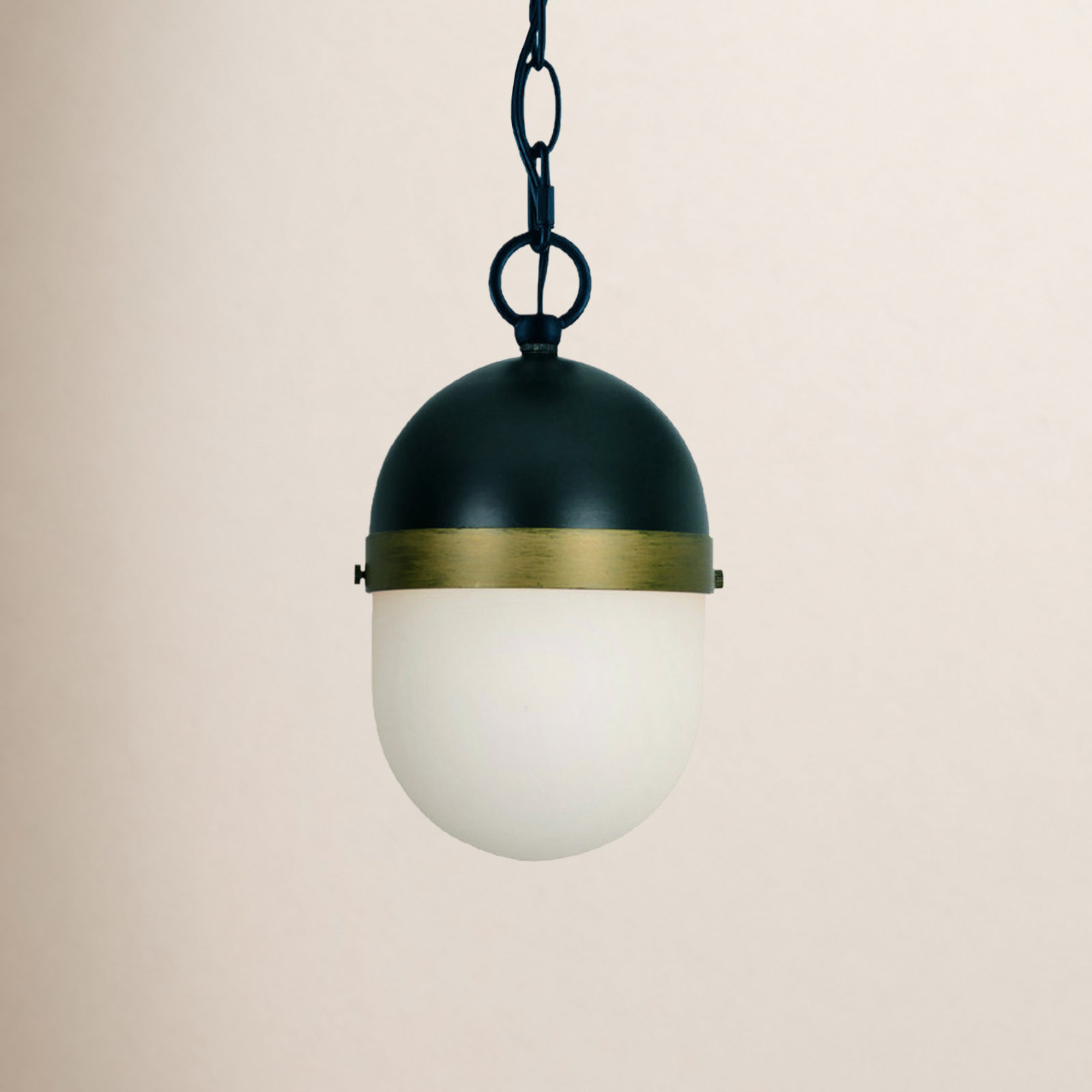 Capsule Outdoor Pendant Light, 11" H x 6" W x 6" D
