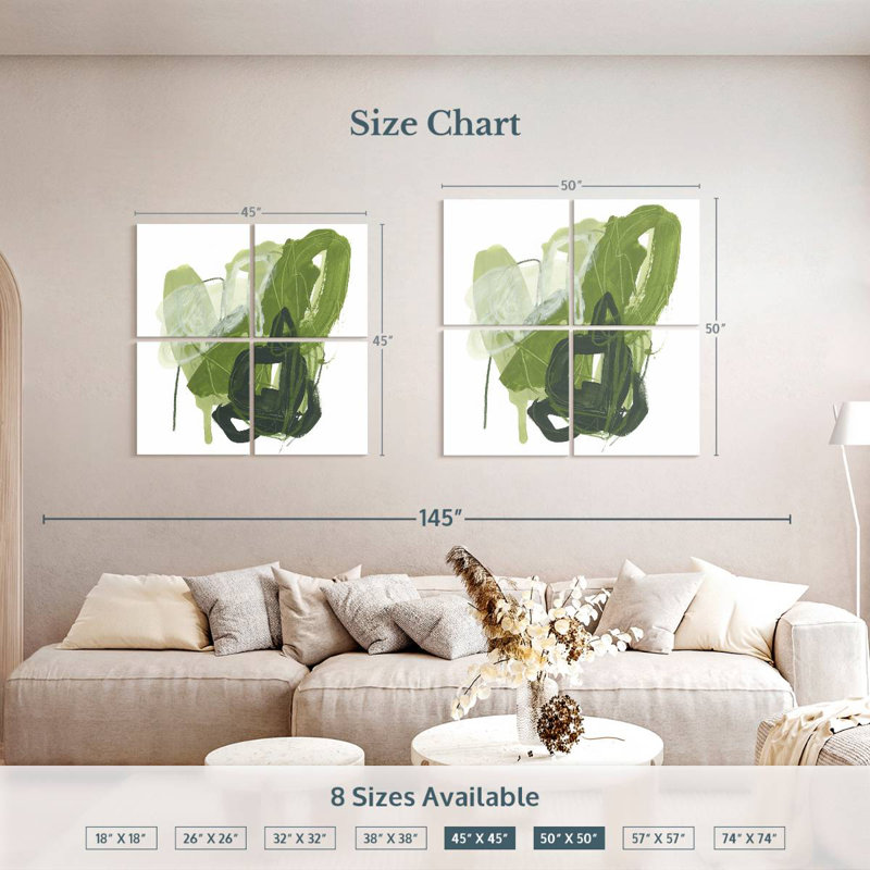 Jade Schematic I, 45" H x 45" W