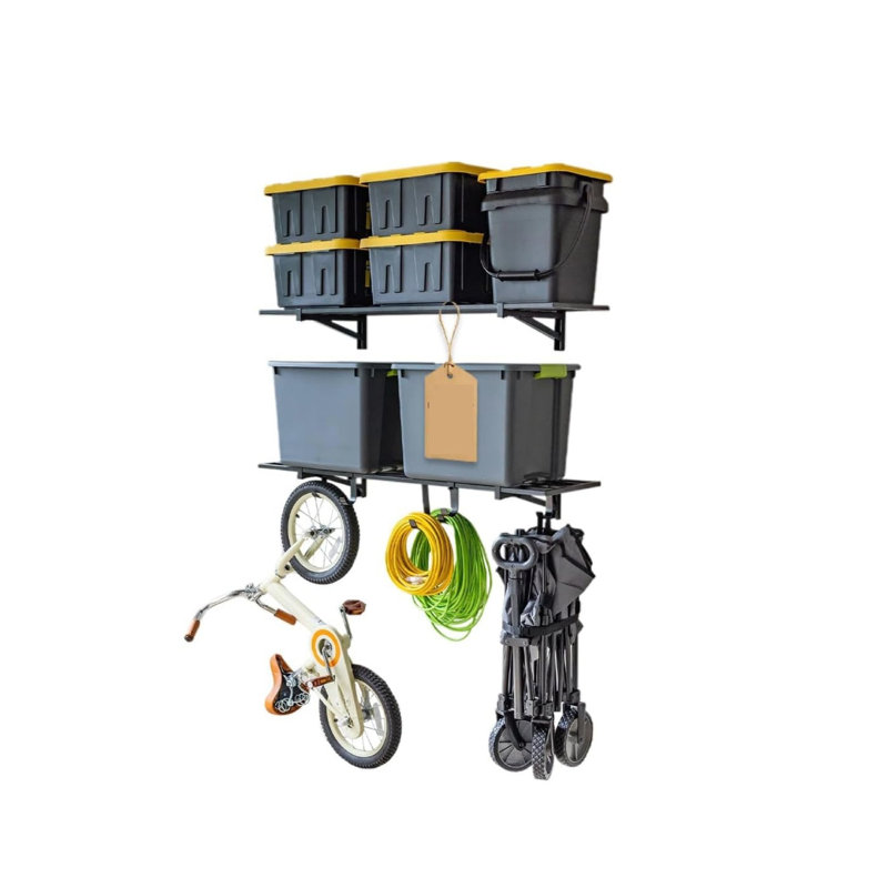 118.1cm W Steel Wall Mounted Shelving Unit