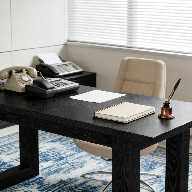 Table de travail en bois, bureau de direction, bureau d'ordinateur, bureau