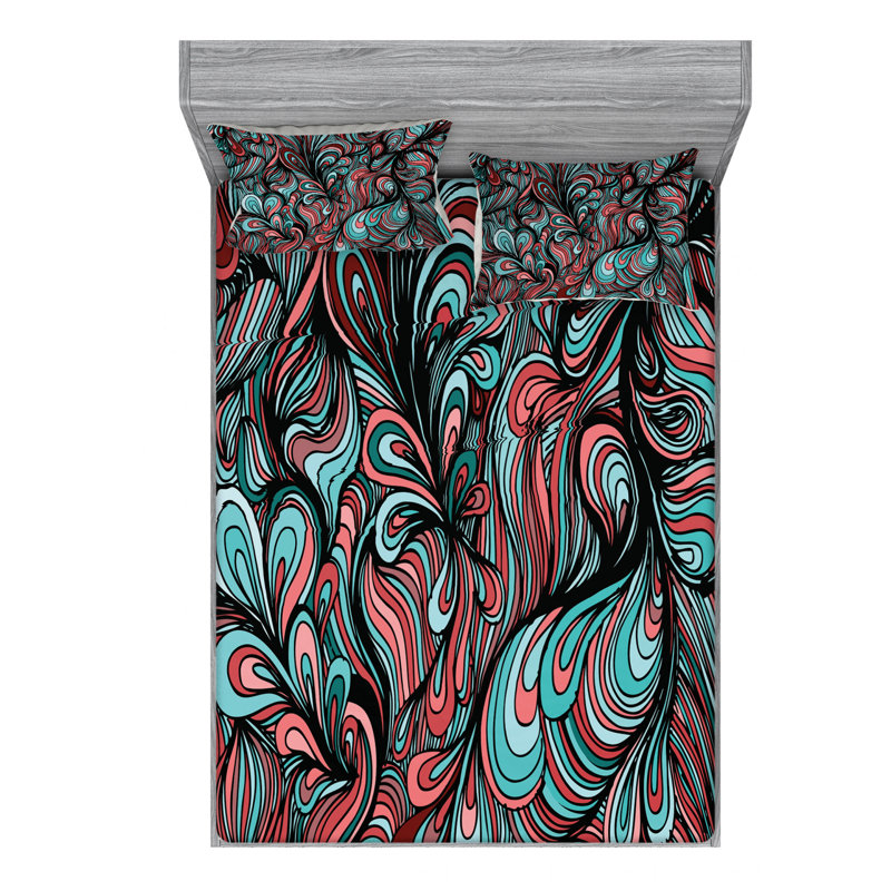 Microfiber Sheet Set, Full Sheet Set with Fitted Sheet