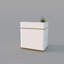 Bureau de réception rectangulaire Modern-129993263