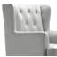 Fauteuil d'appoint Elle Decor Celeste 81 cm de large en velours capitonné, fauteuil à oreilles avec dossier capitonné, accoudoirs hauts et design vintage classique-35510111