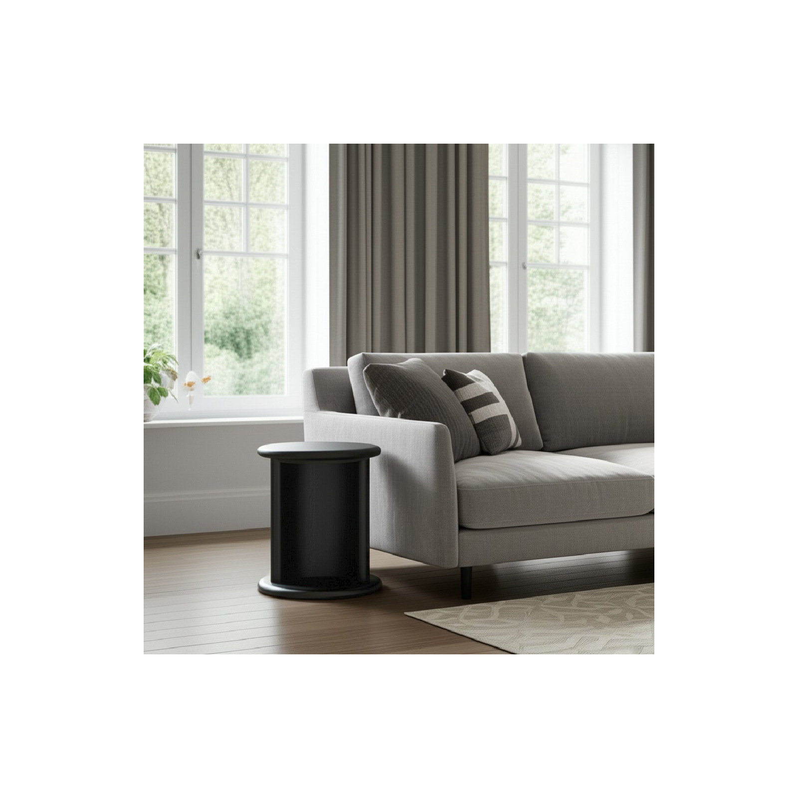 Circa End Table, Black