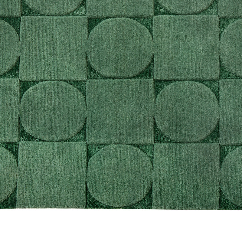 Contemporary Tibetan Wool Silk Blend - 8' x 10', Sage