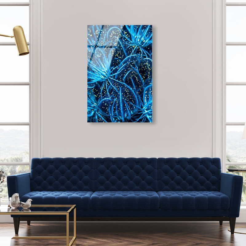 Neon garden High-Gloss Frameless Acrylic Glass Wall Art Abstract Print by Oliver Gal, Ready to Hang, 10 x 15, 24"H x 36"W