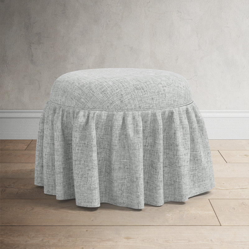 Repose-pieds Jebb, Zuma Pumice Textured Linen