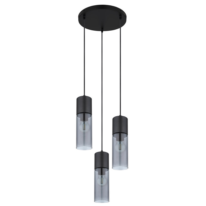3 - Light Matte Black Cluster Pendant