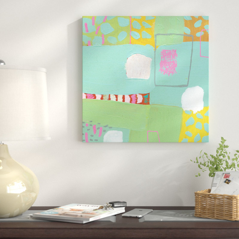« errante », reproduction d’art sur toile, H 18 po x l 18 po x P 1,5 po, Toile avec cadre noir, Blanc