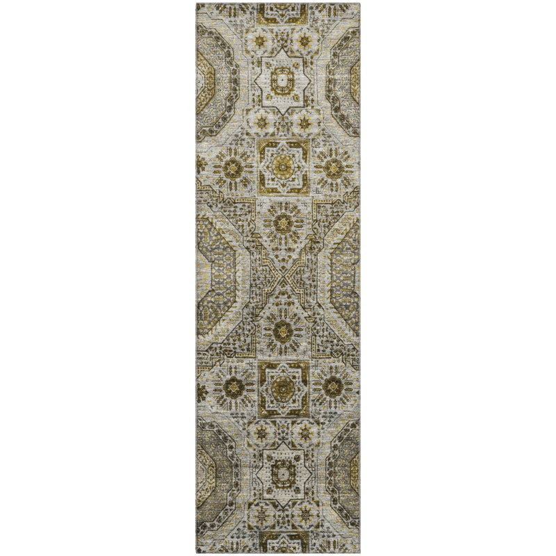 Premium Machine Washable Tara Panels Rug, Runner 2'3" x 7'6"